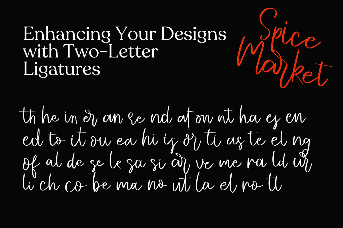 Spice Market, a Handwritten Font by BearyType Studio (Photo 7 of 8)