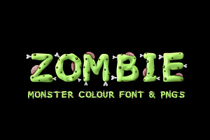 Zombie colour font
