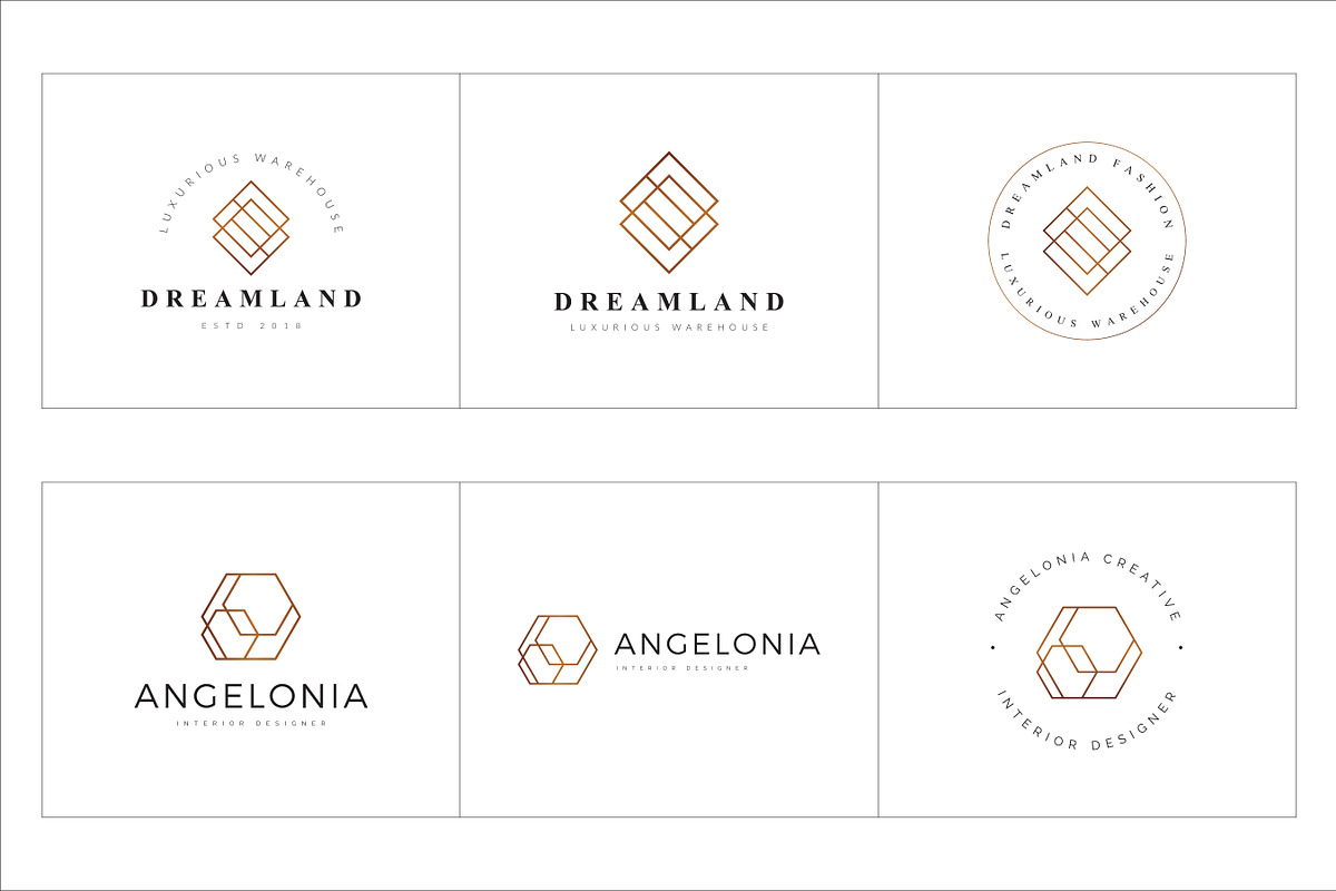 300 Geometric Premade Logo Bundle, a Branding & Logo Template by XpertgraphicD (Photo 13 of 63)