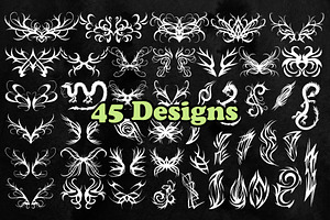 Tribal Tattoo Photoshop Brushes