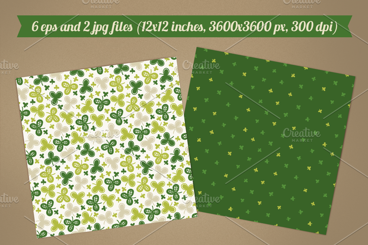 St. Patrick's Day cards and patterns preview 2