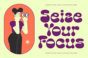 Funky Motion - Groovy Display Font, a Serif Font by timelesstype.co (Thumbnail 15 of 20)