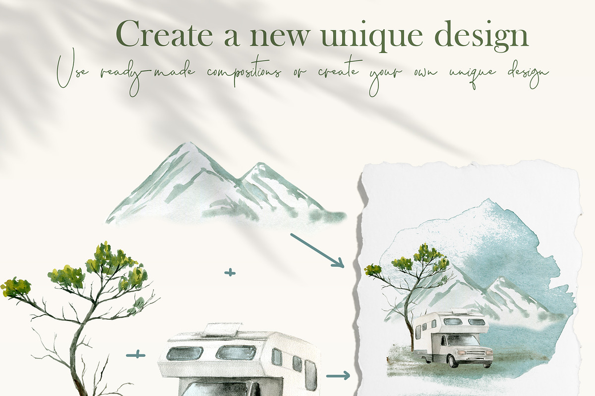 Watercolor Camping Clipart, a Person Illustration by NataliArkushArt (Photo 14 of 24)