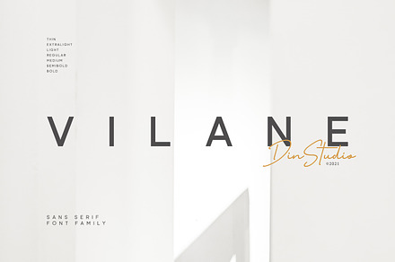 Vilane, a Script Font by din-studio.com