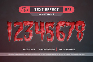 Emboss Bloody - Editable Text Effect