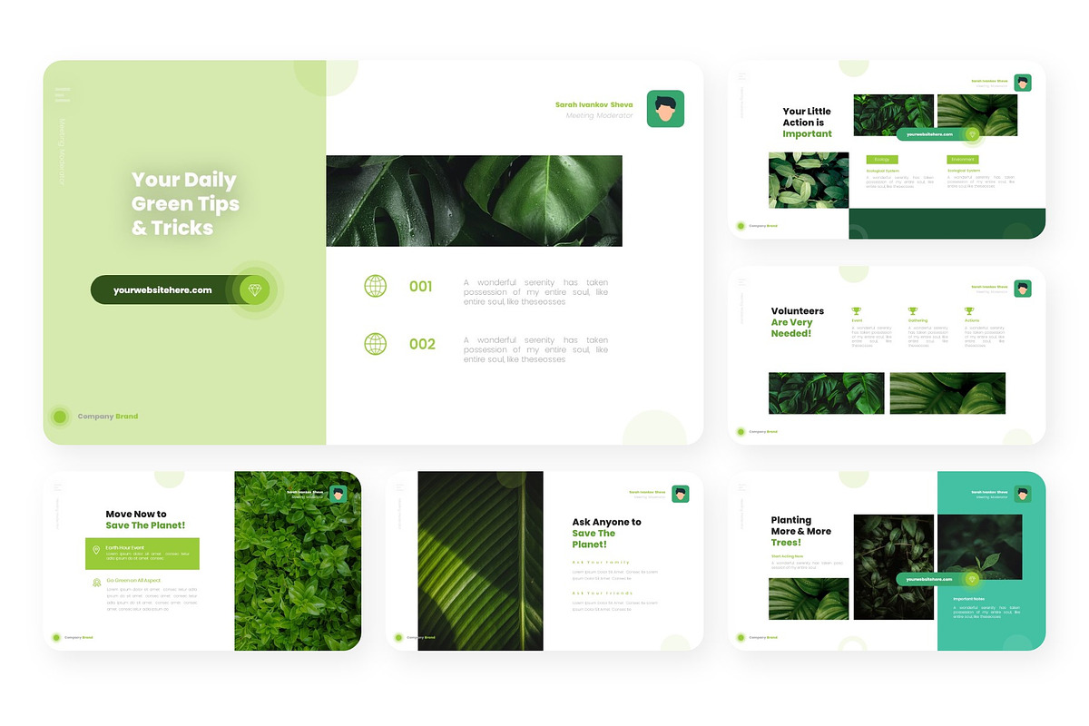 Green Leaf Ecology Presentation, a Presentation Template by NecrolitSlide (Photo 3 of 8)