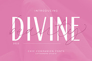 The Devine Beauty - Chic Companion, a Sans Serif Font by Letterhend Studio (Thumbnail 1 of 9)