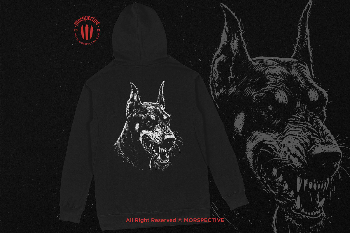 10 Bundle Dark Art Doberman Dog, an Illustration by Morspective (Photo 4 of 7)