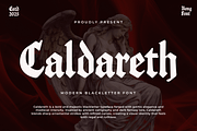 Caldareth - Modern Blackletter Font, a Blackletter Font by overlaytemplates (Thumbnail 1 of 5)