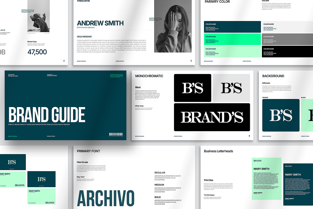 Brand Guidelines Presentation, a Presentation Template by Oriofix (Photo 1 of 10)
