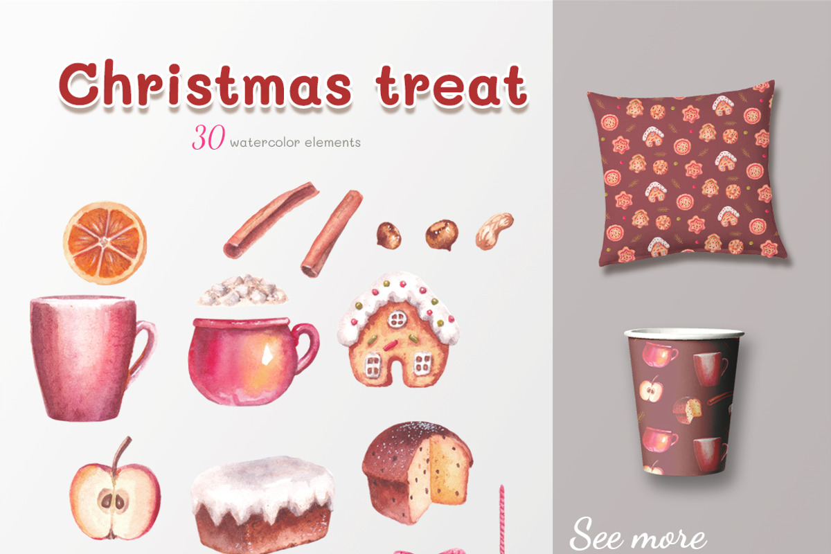 40% OFF. Christmas treat, a Decorative Illustration by oKOLOstyle (Photo 6 of 7)