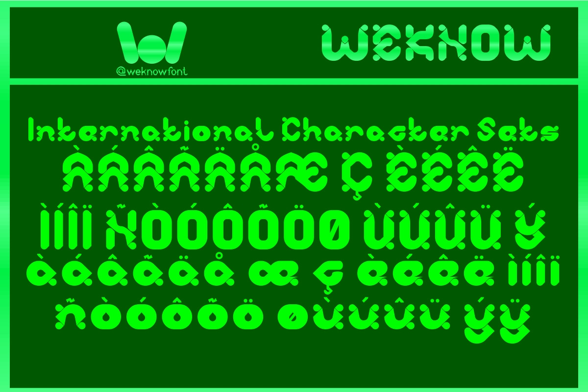 Electro Pop font, a Font by weknow (Photo 8 of 8)
