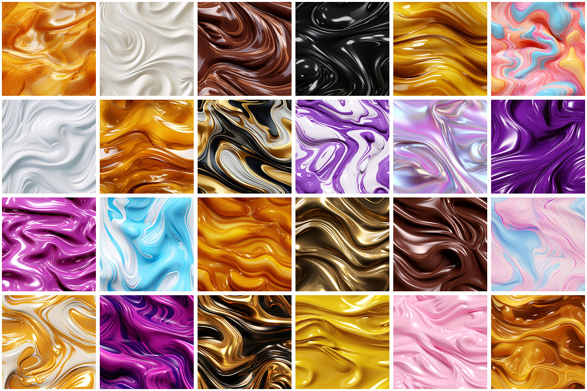 3D Liquid Seamless Pattern, a Pattern Graphic by Forhadx5 (Photo 3 of 21)