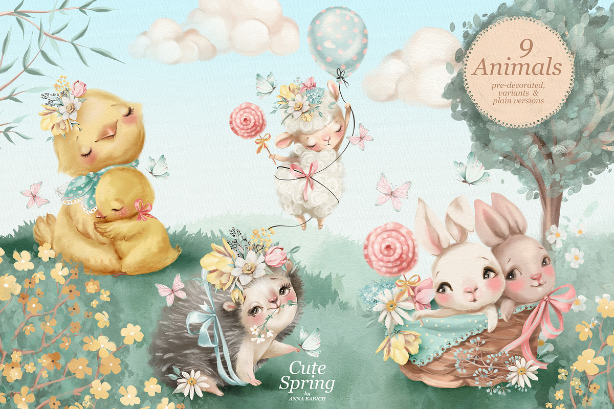 Cute Spring, an Animal Illustration by Anna Babich (Photo 4 of 10)