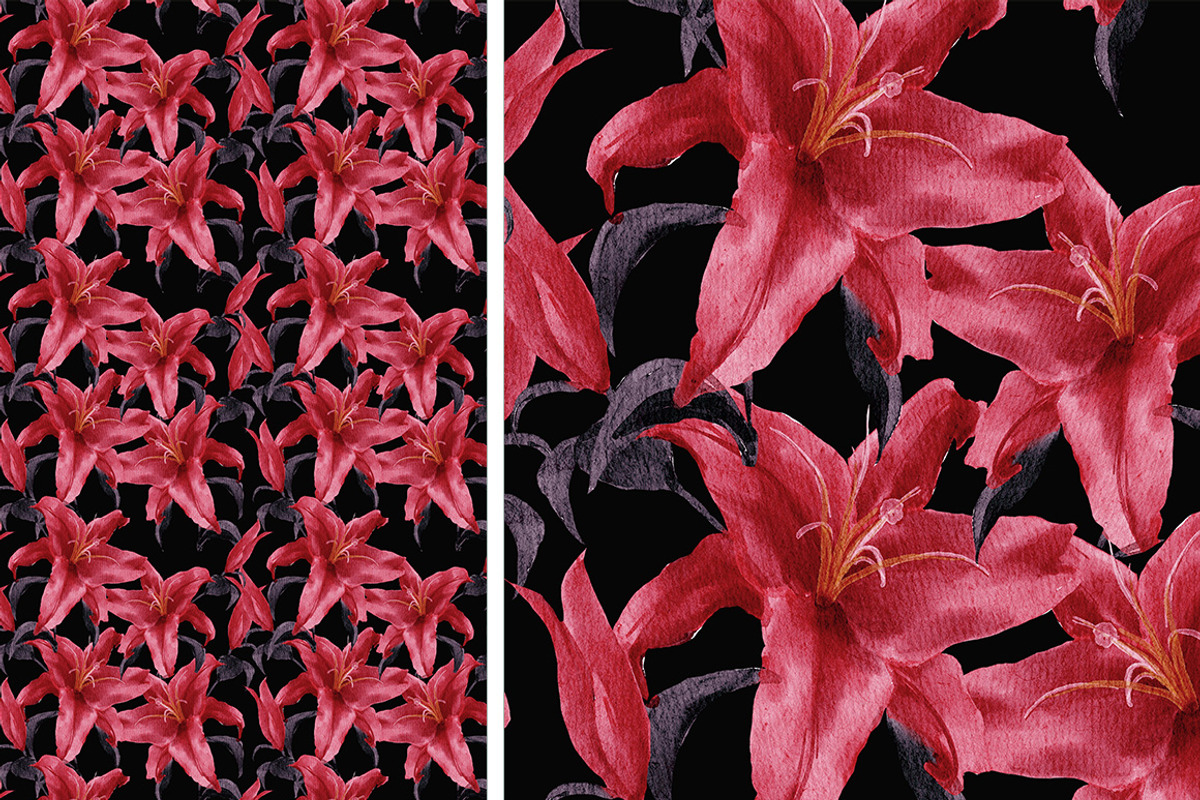 6 JPG+PSD /Flower Pattern, a Pattern Graphic by Theraphosath (Photo 5 of 7)