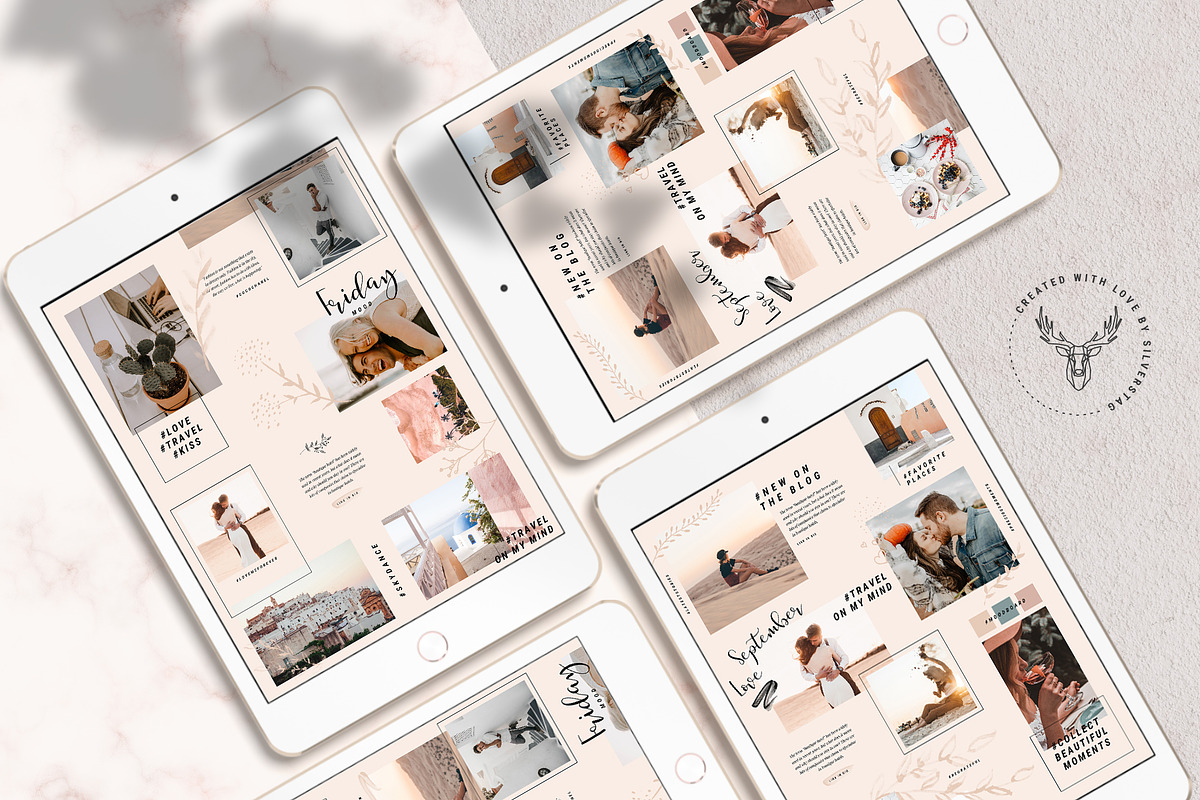 #InstaGrid 5 - Canva Puzzle Template, a Social Media Template by SilverStag Type Foundry (Photo 2 of 15)