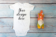29 Baby Bodysuit mockup bundle., a Print Template by MockupMarket (Thumbnail 5 of 30)