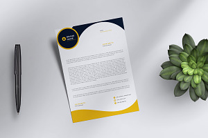 Letterhead Template, a Stationery Template by Limino™ Studio
