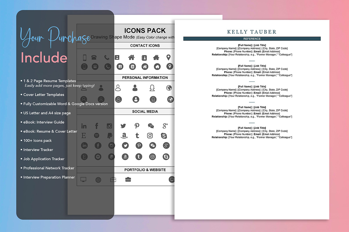 Modern ATS Resume Template in word, a Resume Template by Design_Xlab (Photo 5 of 10)