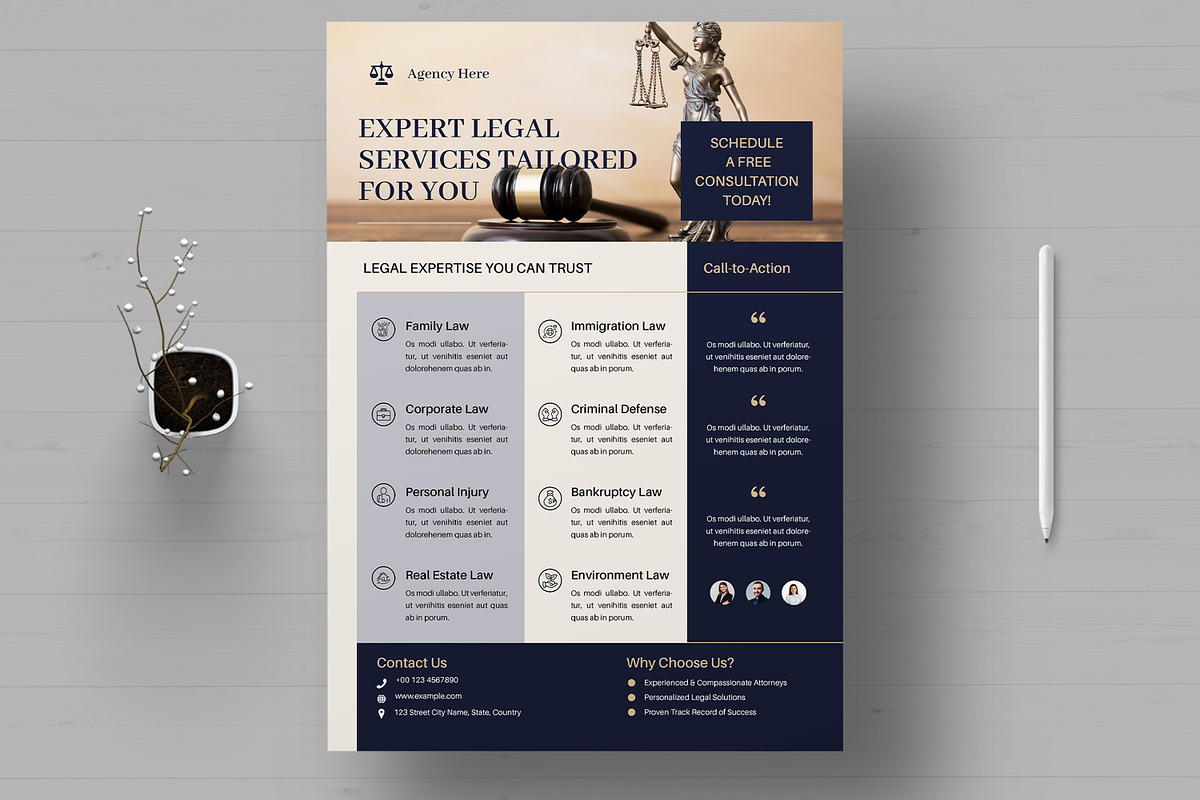 Legal Services Flyer, a Flyer Template by MightyDesign (Photo 1 of 8)