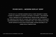 Fever Days – Modern Display Font, a Serif Font by Typeparties (Thumbnail 7 of 8)