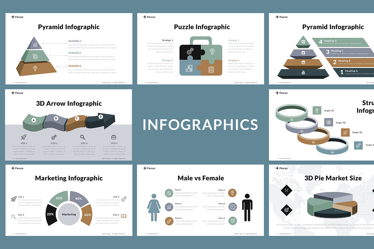 Focus PPT Design [135 Unique Slides], a Presentation Template by MotoCMS (Photo 5 of 8)