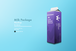 Milk Package Mockup