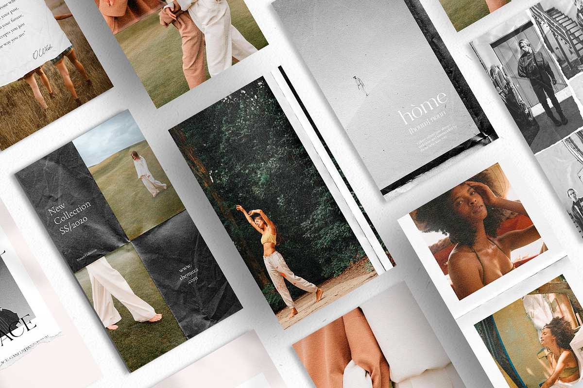 50 Paper Instagram Templates + BONUS, a Social Media Template by The Muza (Photo 2 of 14)