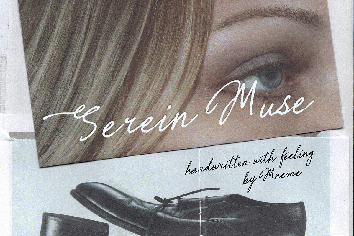 Serein Muse Handwritten Script, a Script Font by Mneme (Photo 1 of 8)