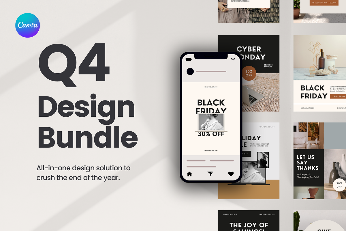 Q4 Sales Canva Templates, a Social Media Template by Roger Coles (Photo 1 of 10)