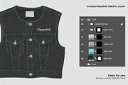 Denim vest mockup, an Apparel Mockup by Voyage Studio (Thumbnail 3 of 3)