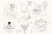 Autumn Cottagecore - Fall Line Art, a Seasonal Illustration by Mio Buono (Thumbnail 5 of 18)