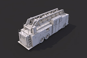 Low Poly Firetruck