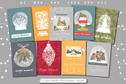 Christmas Snow Globes creator, a Seasonal Illustration by Elliko shop (Thumbnail 2 of 11)
