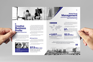 Corporate Bi-Fold Brochure Template