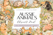 Pastel Australian Animal Clipart, an Animal Illustration by Pawcasso's Portraits (Thumbnail 1 of 7)