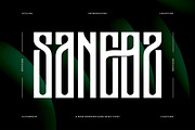 Saneoz || Modern Condensed Dosplay, a Sans Serif Font by Ermedia Studio (Thumbnail 1 of 10)