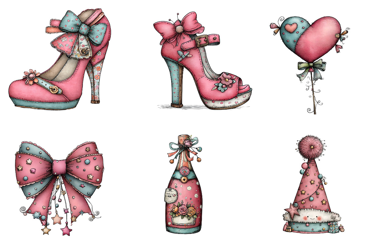 Happy New Year Clipart, an Illustration by CreationArt (Photo 5 of 7)