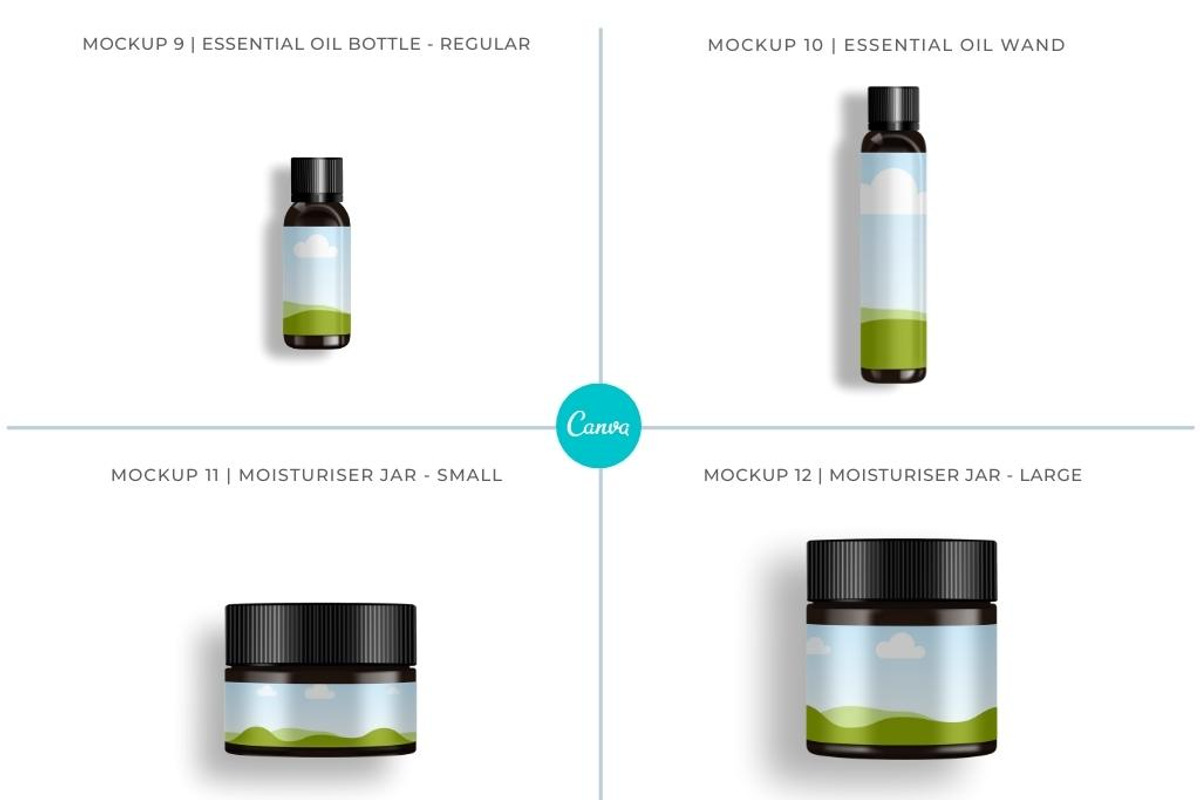 Cosmetic Containers 1, Canva Mockups, a Cups & Container Mockup by Mockup Scene (Photo 6 of 23)