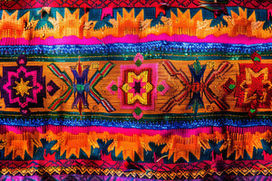 Mexican fabric pattern, an Arts & Entertainment Photo by Handmadefont