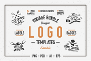 Vintage Food business logo set, a Branding & Logo Template by DenysHolovatiuk (Thumbnail 1 of 13)
