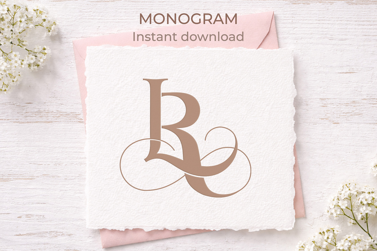 LR RL Wedding Monogram Logo, a Branding & Logo Template by LogoAV (Photo 4 of 6)