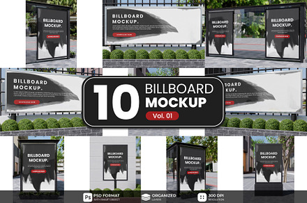 Outdoor billboard mockup