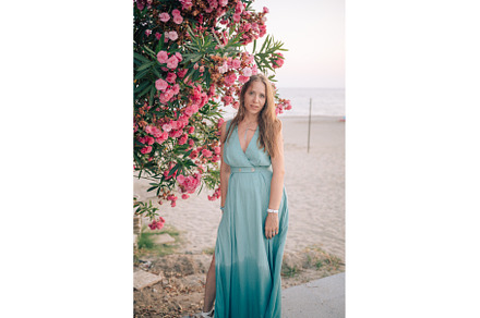 Elegant Woman Posing with Pink, a Person Photo by Jan Jack Russo Media