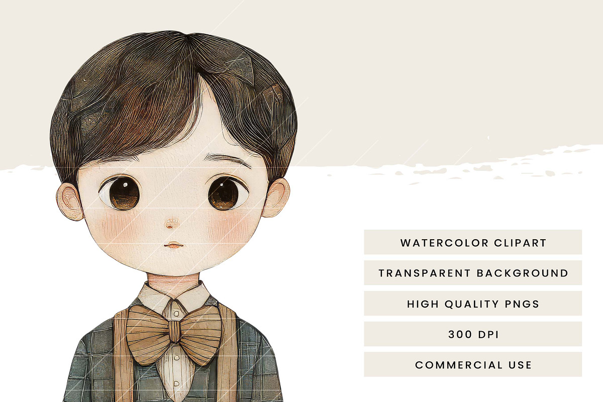 Whimsical Little Boy Clipart, a Person Illustration by Design Scotch (Photo 4 of 8)