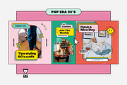 Pop Era 90s Vol.2 - Instagram Retro, a Social Media Template by Sixtysix Labs (Thumbnail 5 of 10)