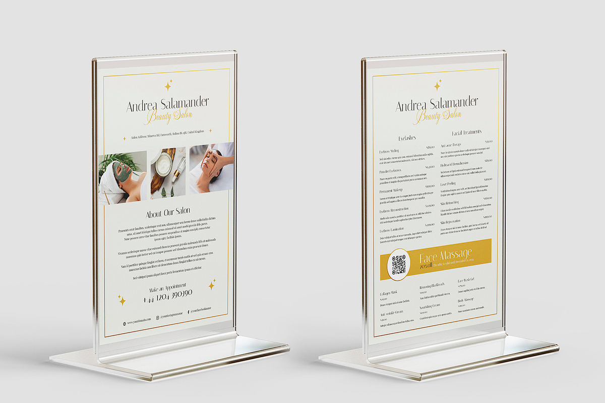 Esthetician Flyer Canva Template, a Flyer Template by artbart (Photo 12 of 12)