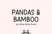Pandas and Bamboo Font, a Handwritten Font by Sofia Skoog (Thumbnail 1 of 12)