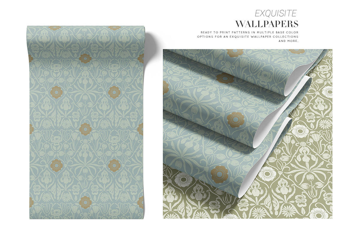Papier Fleur, Vector Luxury Print!, a Wallpaper Graphic by Pink Linen (Photo 6 of 13)