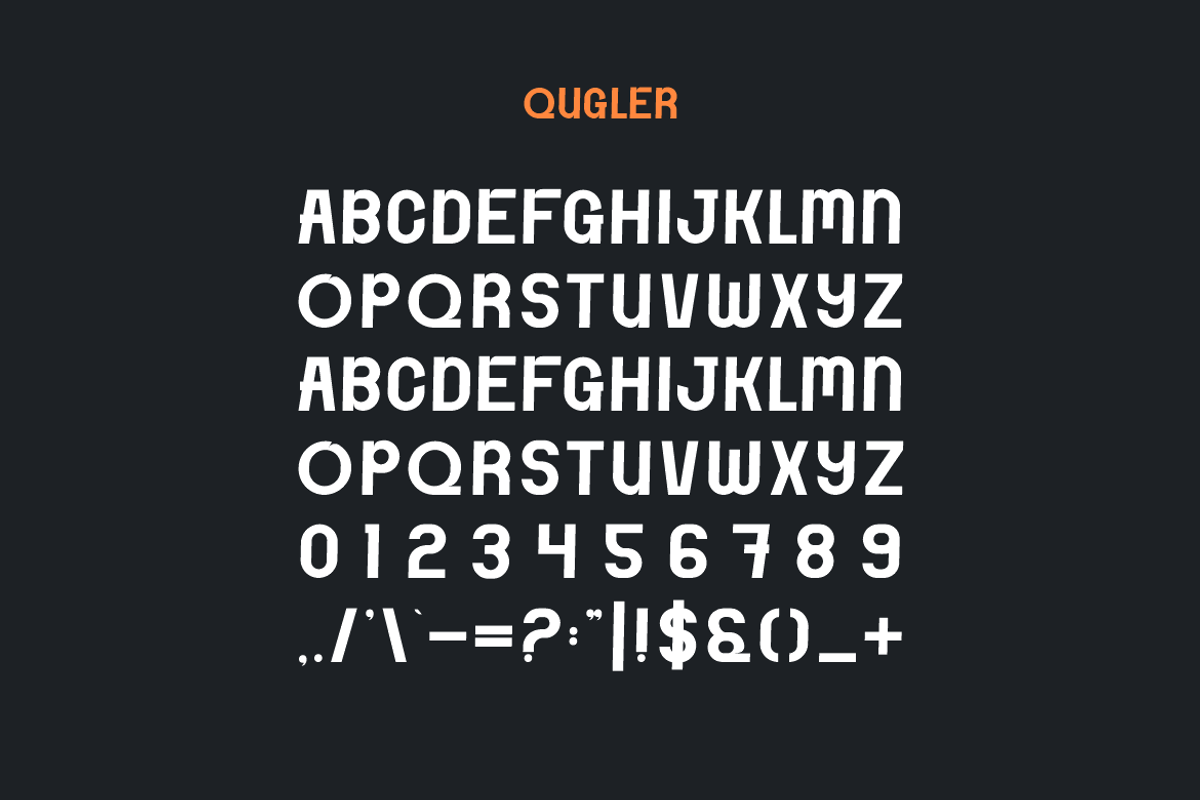 Qugler - Minimal Sans Font, a Sans Serif Font by Iqsiart Studio (Photo 5 of 6)